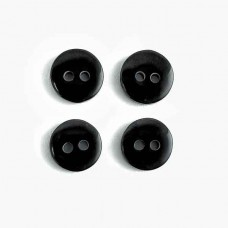 пуговица плоская черная, 10 мм | furnitura.com.ua