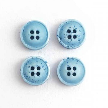 Ґудзик блакитний, 18 мм - furnitura.com.ua