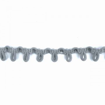 тасьма з петельками, сіра - furnitura.com.ua