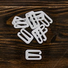 регулятор с крючком с белой эмалью 1,5 см,250 шт | furnitura.com.ua