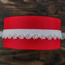 Резинка ажурна білизна біла, 11 мм  