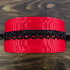 Резинка ажурная бельевая черная, 10 мм 