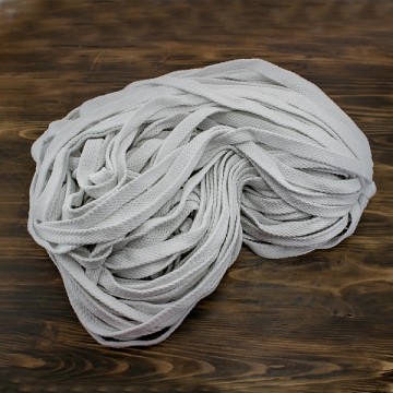 канат х/б FB плоский 15 мм, белый, боб 100 м - furnitura.com.ua