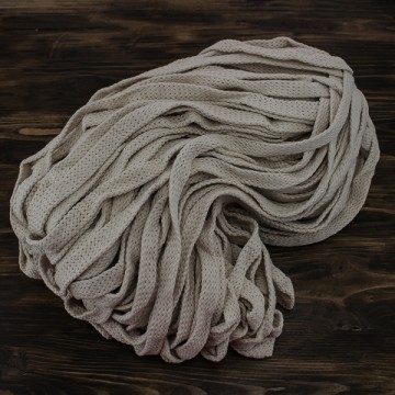 канат х/б FB плоский 15 мм, сырьевой, боб 100 м - furnitura.com.ua