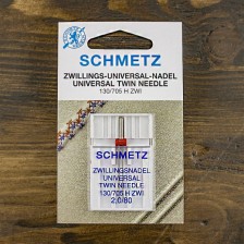 игла д/быт маш Schmetz двойная,универс № 80-2 мм