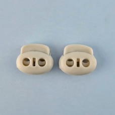 Стопор плоский овальний, Молочний | furnitura.com.ua