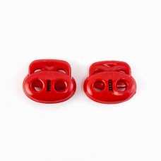 Стопор плоский овальний, червоний | furnitura.com.ua