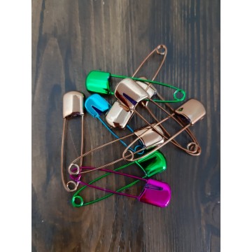 булавка для постельного белья , 5 см металлиз,10 шт - furnitura.com.ua