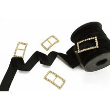 Прикраса пряжка прямокутна, 1,5 см