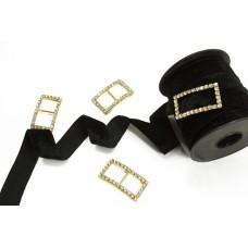 Украшение пряжка прямоугольная, 1,5 см | furnitura.com.ua