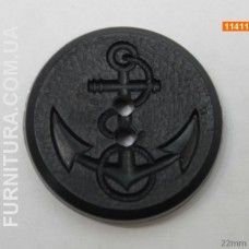 Пуговица в ассортименте D22mm чёрная | furnitura.com.ua
