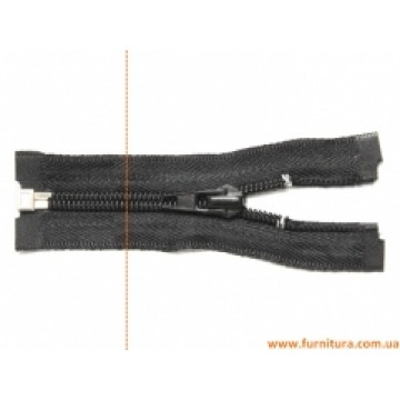 Молния спиральная черная,180 см - furnitura.com.ua