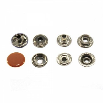 Кнопка средняя терракотовая, 15 мм - furnitura.com.ua