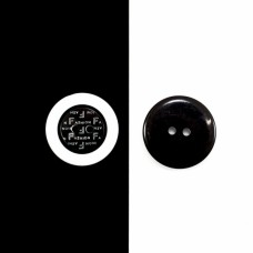 Гудзик чорно-білий, 34 мм | furnitura.com.ua