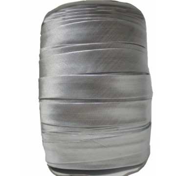 Коса бейка із парчі, срібло, 15 мм - furnitura.com.ua