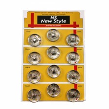 Кнопка пришивная никель, 24 мм