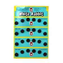 Кнопка пришивная черная пластиковая, 10 мм