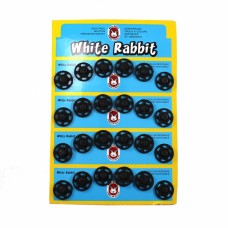 Кнопка пришивна чорна пластикова, 18 мм | furnitura.com.ua