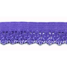 Резинка ажурна 16 мм, бузкова