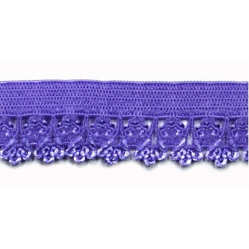 Резинка ажурна 16 мм, бузкова - furnitura.com.ua