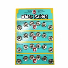 Кнопка пришивна нікель, 15 мм | furnitura.com.ua