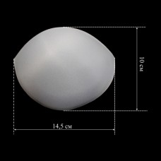 Чашка половинка белая с пуш-ап (S) | furnitura.com.ua