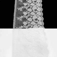 Кружево Италия белое, 13 см | furnitura.com.ua
