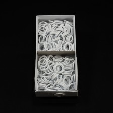 Регулятор кольцо белое металл, 1.2 см