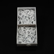 Регулятор кольцо белое металл, 1.2 см | furnitura.com.ua