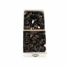 Регулятор кільце чорне метал, 1.5 см | furnitura.com.ua