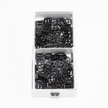 Регулятор восьмерка черная пластик, 1 см - furnitura.com.ua