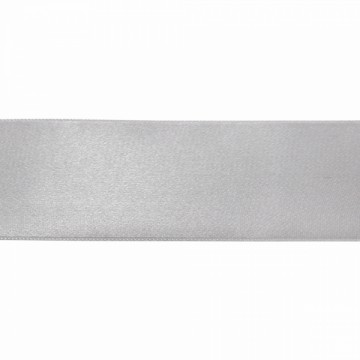 Лента атласная серая, 7 см - furnitura.com.ua