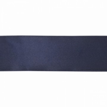 Лента атласная темно-синяя, 7 см - furnitura.com.ua