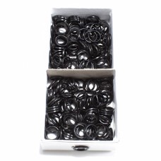 Регулятор кільце чорне пластик, 1 см | furnitura.com.ua