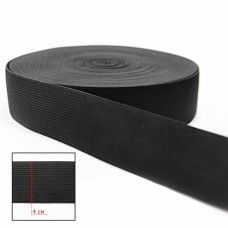 Резинка 4 см, черная | furnitura.com.ua