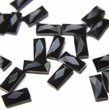 Стразы клеевые чёрные, 5х2 мм