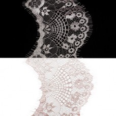 Кружево Zira шантильи, темная пудра, 8-10 см | furnitura.com.ua