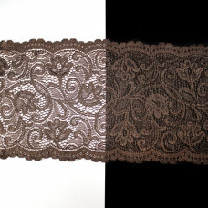 Мереживо Франція арт.180 коричневе,ширина 13 см | furnitura.com.ua