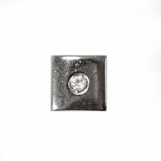 Ґудзик арт. 015-метал, квадрат 15х115 мм + стрази.уп. 25 шт | furnitura.com.ua