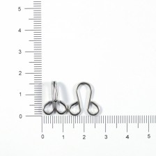 Пришивные крючки, никель 16 мм