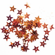 Пайетка красная звезда 12х12 мм  | furnitura.com.ua