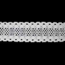 Мереживо кроше біле, 7 см | furnitura.com.ua
