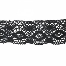 Кружево Кроше черное, 9 см