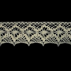 Кружево Кроше арт.166 натуральное,шир. 5,5 см, в боб. 9 м | furnitura.com.ua