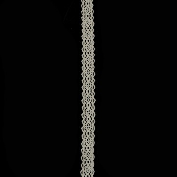 Кружево кроше арт 136 натуральное, шир 1.5-2 см, боб 25 м - furnitura.com.ua