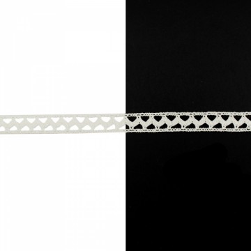 Кружево кроше арт. 197 белое,шир. 1,3 см. в боб. 25 м. - furnitura.com.ua