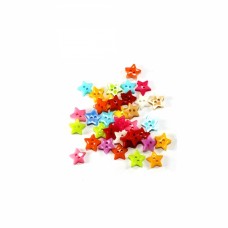 Пуговица звезда ассорти, 10х10 мм | furnitura.com.ua