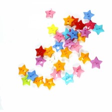 Пуговица звезда ассорти , 16х16 мм