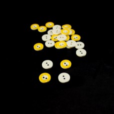 Ґудзик жовтий, 10 мм | furnitura.com.ua