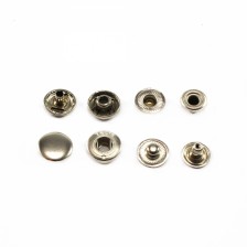 Кнопка Альфа никель, 15 мм